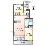 二宮喜代子様 アパートII期新築工事の間取り画像
