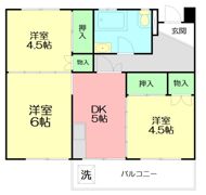 厚木サンコーポの間取り画像