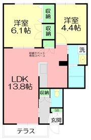 メゾンかきの木弐番館の間取り画像