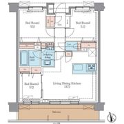 LUXENA＋PAWS藤沢の間取り画像