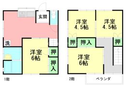 吉川テラスハウスの間取り画像