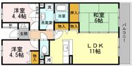 Bellevue壱番館の間取り画像