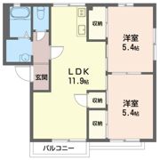 ハイツアゼリア Bの間取り画像