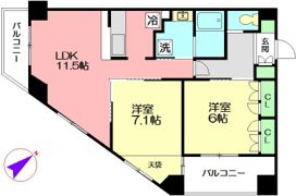 エクレール藤沢弐番館の間取り画像