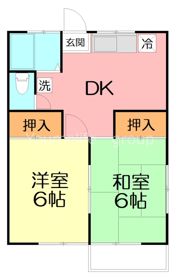 コーポフジBの間取り画像
