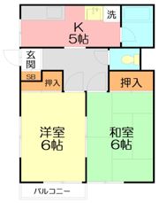 ハイツ松本の間取り画像