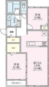 シンセイレジデンス入谷の間取り画像