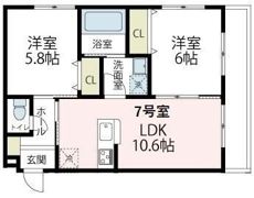 ル ヴェール クレールの間取り画像