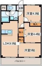 グリーンアベニューの間取り画像