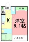 アザーレ・パッシオ本厚木Bの間取り画像