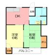 メゾン片山（B棟）202号室の間取り画像
