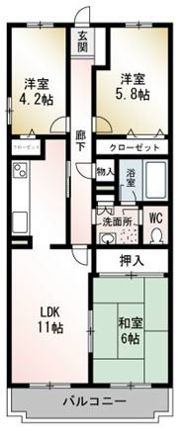 コルソンさがみ野の間取り画像