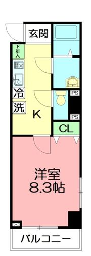 アンプルールベトン相武台の間取り画像