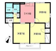 メゾン麗山Bの間取り画像