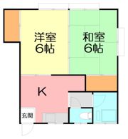 盛田荘の間取り画像