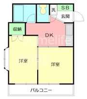 FLヴィラ上倉田の間取り画像