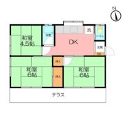 五万騎貸家の間取り画像