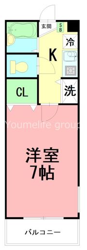 ベルクトハイツの間取り画像