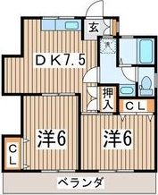豊田ハイツ2号の間取り画像
