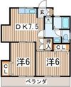 豊田ハイツ2号の間取り画像
