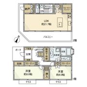 鵠沼海岸戸建の間取り画像