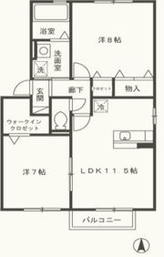 ルピナ大北Cの間取り画像