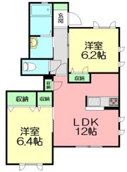 プルメリア Iの間取り画像
