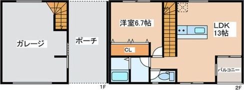 ガレージハウス湘南ベースONEの間取り画像