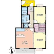 コスモAoi立場 B棟の間取り画像