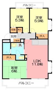 グレースシティAの間取り画像