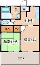 サニーハイツの間取り画像