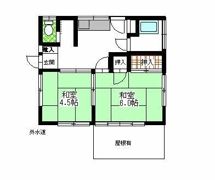 三留貸家岡田4丁目の間取り画像