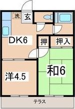 金子荘の間取り画像