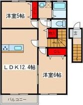 アンジュール萌の間取り画像