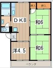 ルーセントハイツ桜ヶ丘Bの間取り画像