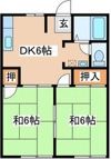 コーポ宮田Dの間取り画像