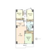 厚木セントラルハイツの間取り画像