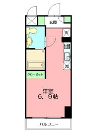 カレッジテラス東海大学前A棟（食事付）の間取り画像