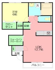 ファンテーヌA棟の間取り画像