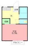 コスモハイツすぎなの間取り画像