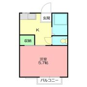 コスモハイツすぎなの間取り画像