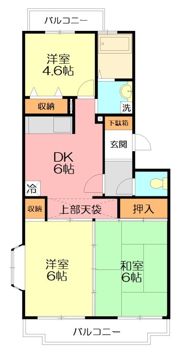 ビューハイツの間取り画像