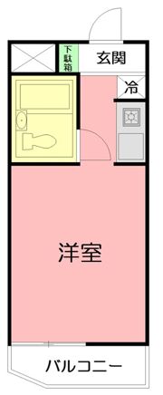 ポケットハイツ本厚木の間取り画像