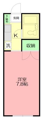 ハイツスバルの間取り画像