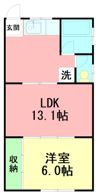 センターハウスの間取り画像