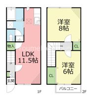テラスハウスセンチュリーの間取り画像