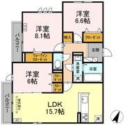 D’Bless湘南辻堂の間取り画像