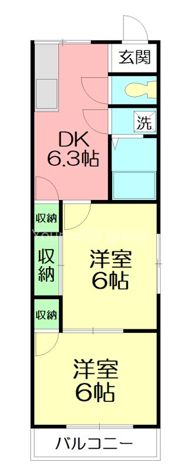 湘南ハイツKの間取り画像