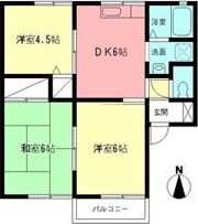 フラワーハイツの間取り画像