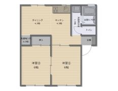 野谷アパートの間取り画像